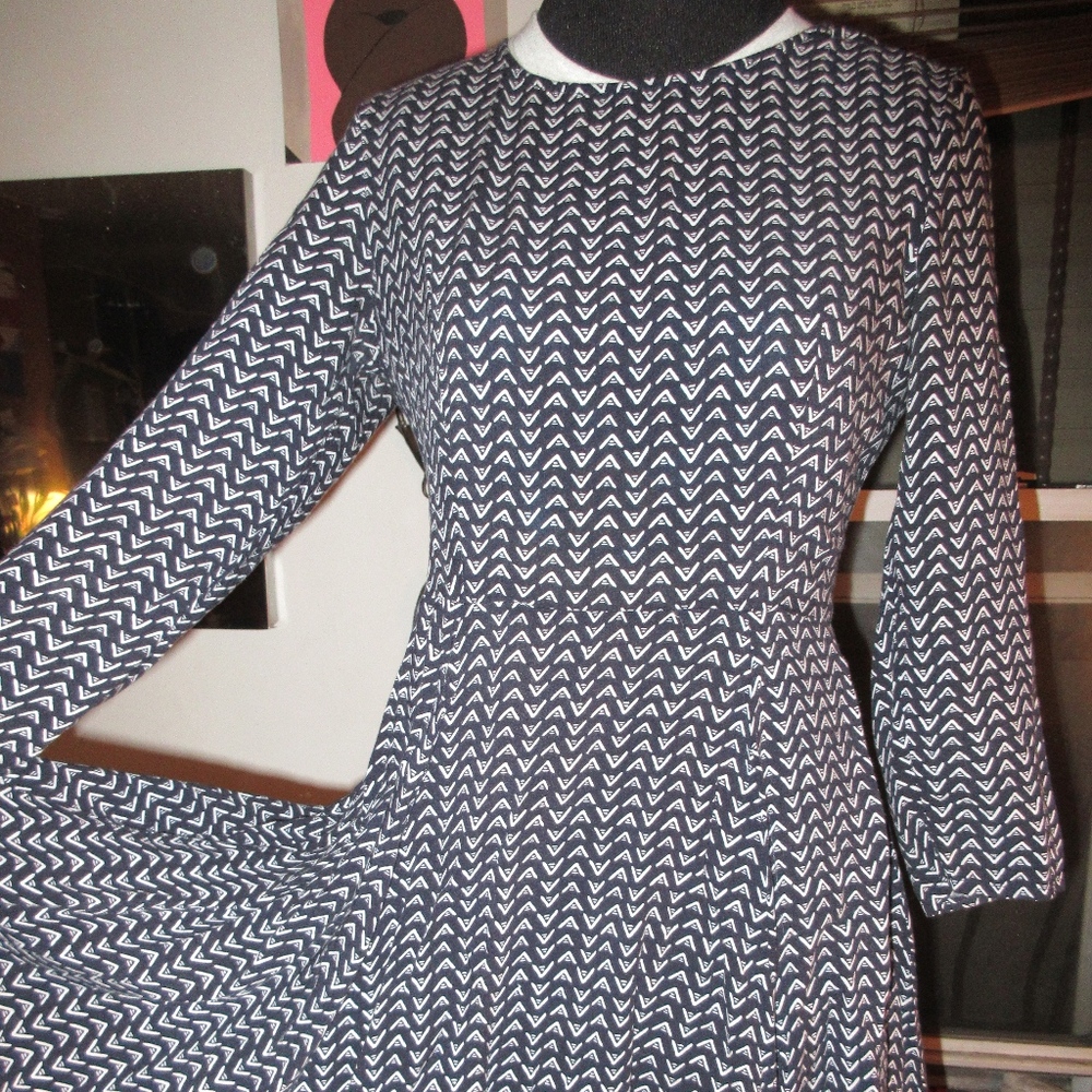 Charming striped scoop neck Bodycon